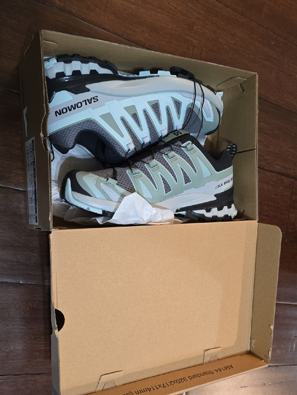 Salomon Womens XA PRO 3D V9 Hiking Sneakers - Mint Green/black